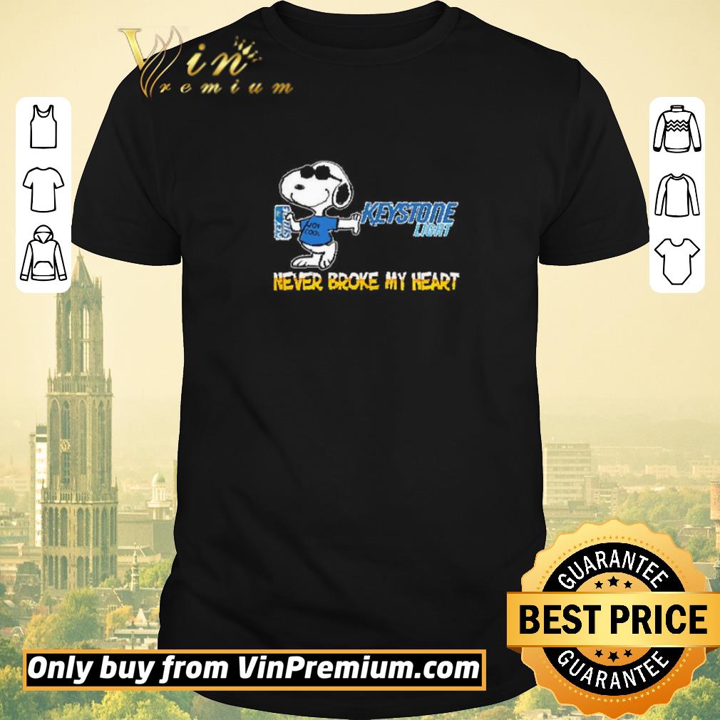 Nice Snoopy Keystone light never broke my heart shirt sweater