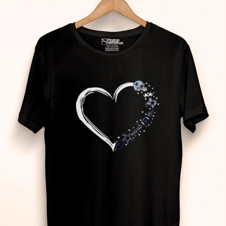 Awesome Dallas Cowboys Love Heart Shirt