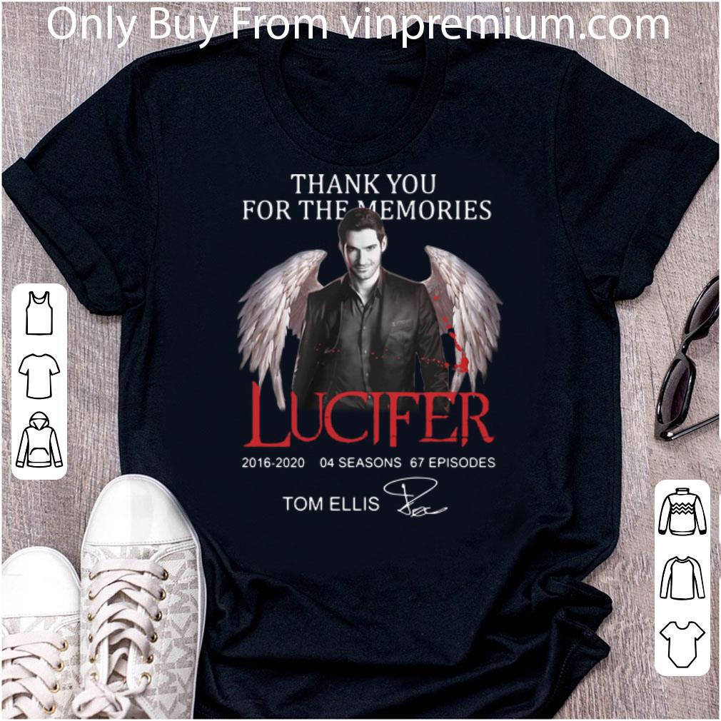 Premium Tom Ellis Thank You For The Memories Lucifer Signature shirt