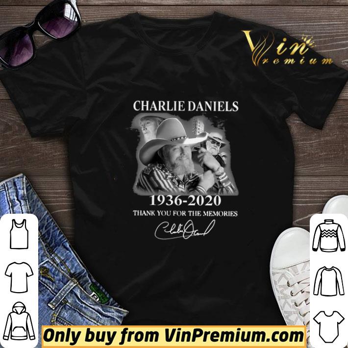 Charlie Daniels 1936 2020 Thank You For The Memories Signature shirt sweater
