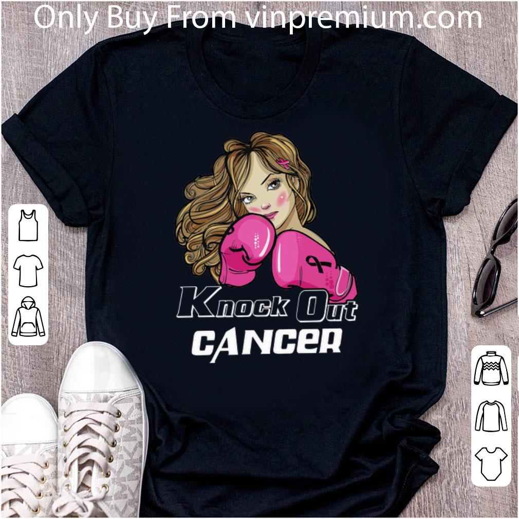 Top Girl Boxing Knock Out Cancer shirt