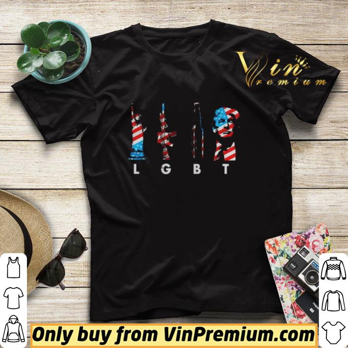 1ca34abc american flag lgbt liberty guns beer and trump shirt sweater 4 - American flag LGBT Liberty guns beer and Trump shirt sweater