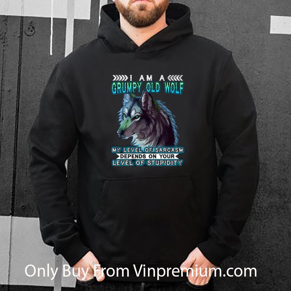 21298c86 premium i am a grumpy old wolf my level of sarcasm depends on your level shirt 4 - Premium I Am A Grumpy Old Wolf My Level Of Sarcasm Depends On Your Level shirt