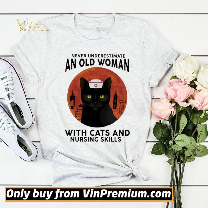 26457323 never underestimate an old woman with cats and nursing skills moon shirt sweater 4 - Never Underestimate An Old Woman With Cats And Nursing Skills Moon shirt sweater