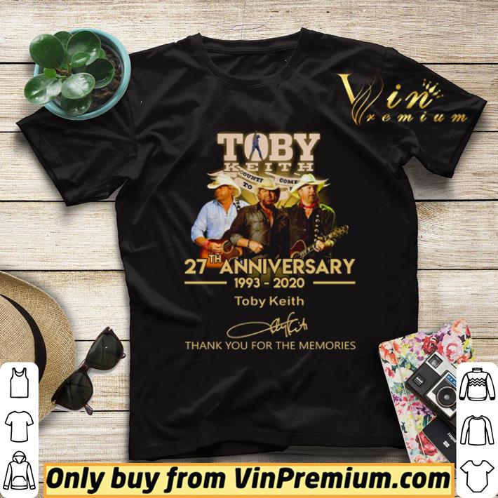 292f29ec nice toby keith 27th anniversary 1993 2020 thank you for the memories shirt sweater 4 - Nice Toby Keith 27th anniversary 1993 2020 thank you for the memories shirt sweater