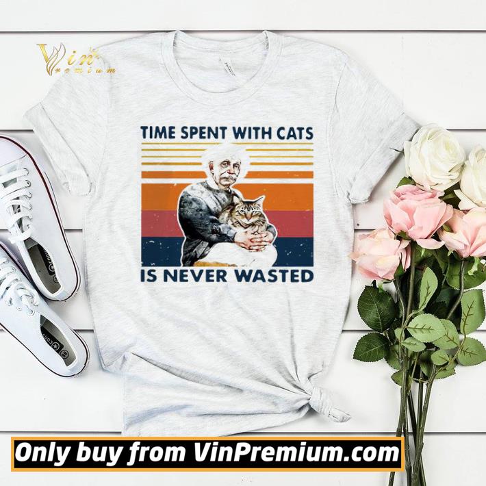 31df57b5 awesome albert einstein time spent with cats is never wasted vintage shirt sweater 4 - Awesome Albert Einstein time spent with cats is never wasted vintage shirt sweater