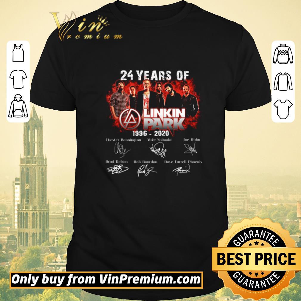 Official 24 Years of Linkin Park 1996-2020 signature shirt sweater