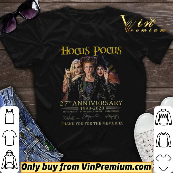 Hocus Pocus 27th Anniversary 1993 2020 Signature Thank You For The Memories shirt sweater