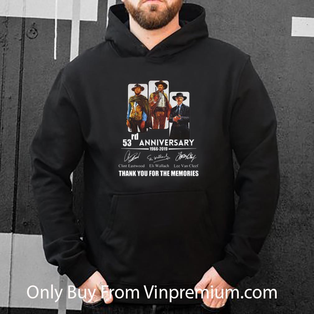 3e64b4c4 premium the good the bad and the ugly 53rd anniversary signatures shirt 4 - Premium The Good The Bad And The Ugly 53rd Anniversary Signatures shirt