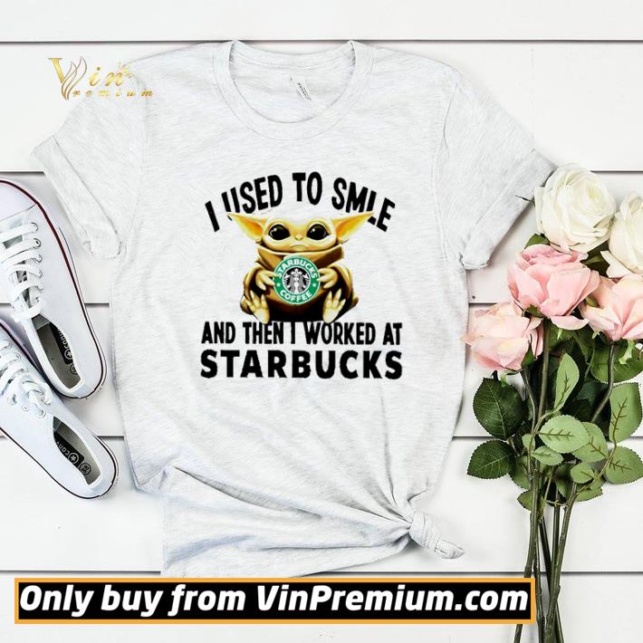 4a494ed5 baby yoda hug stark bucks i used to smile and then i worked at starbucks shirt sweater 4 - Baby Yoda hug Stark bucks i used to smile and then i worked at Starbucks shirt sweater