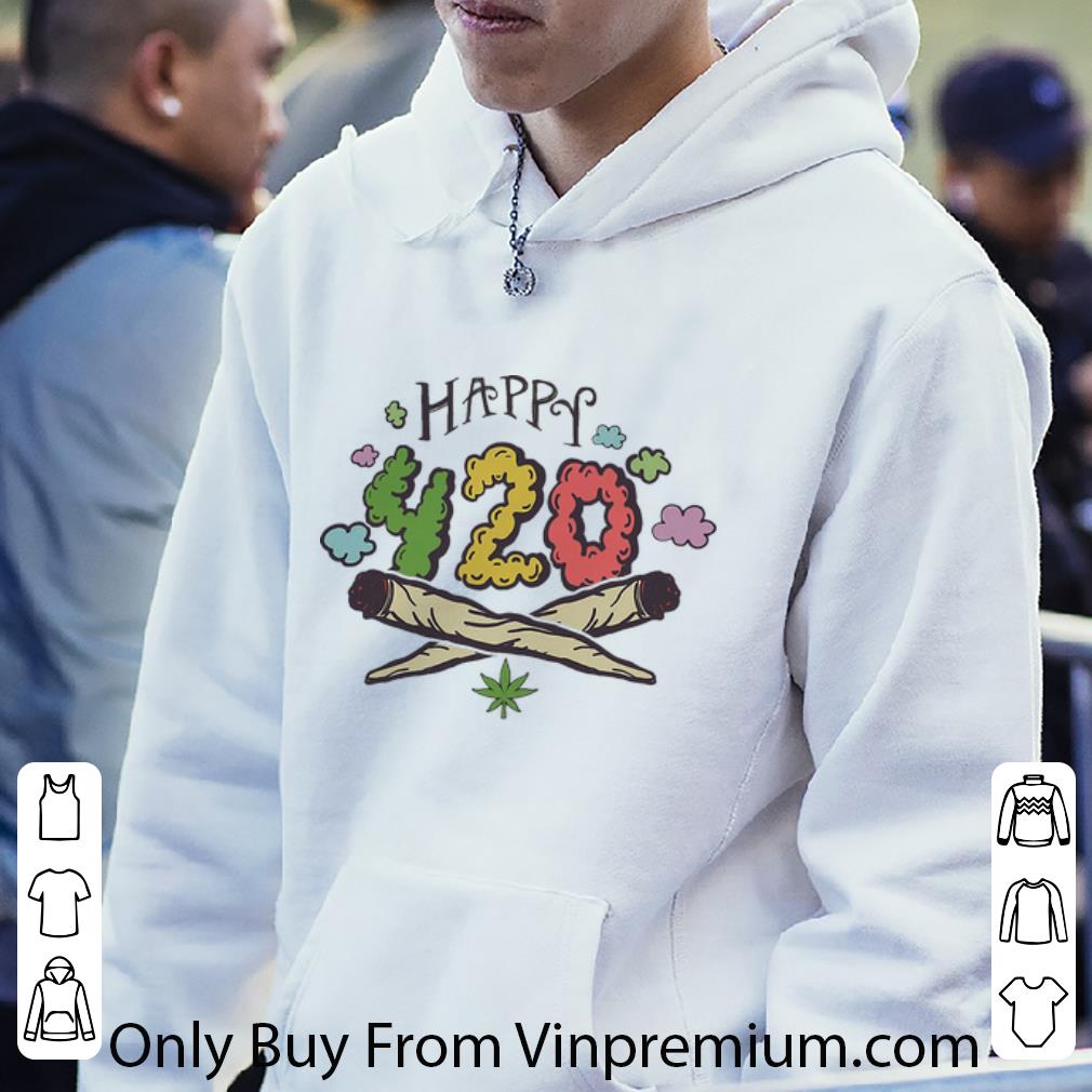 54cf6ace awesome cannabis happy 420 weed shirt 4 - Awesome Cannabis Happy 420 Weed shirt