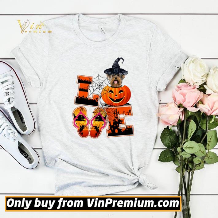 681f0709 love halloween yorkshire witch pumpkin shirt sweater 4 - Love Halloween Yorkshire Witch Pumpkin shirt sweater