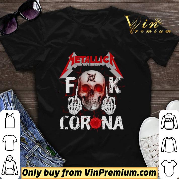 Official Skull Metallic fuck corona shirt sweater