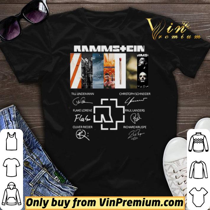 Funny Rammstein Band Members Signatures shirt sweater