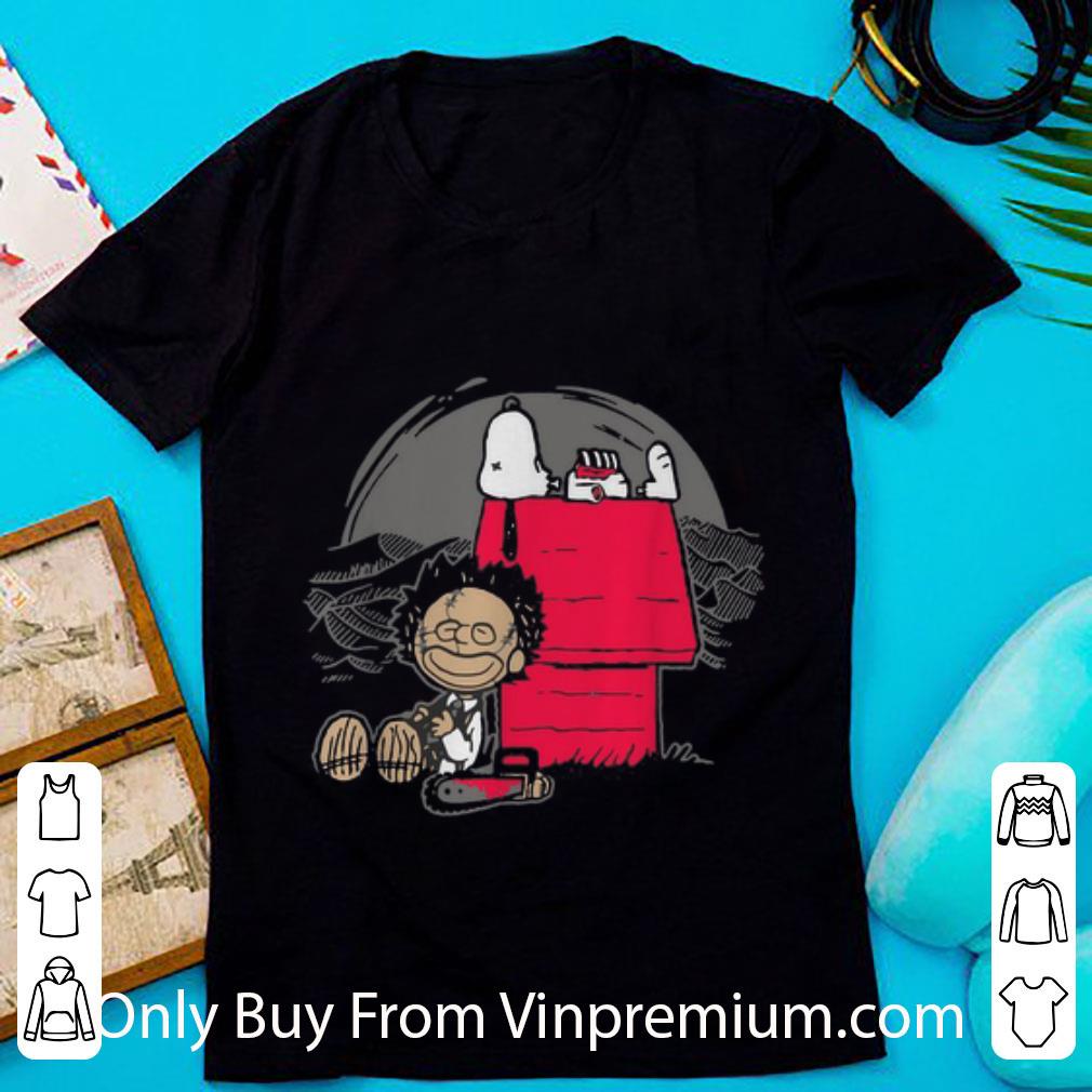 Official Leatherface And Snoopy's House shirt