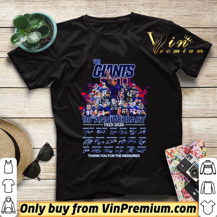 a7abdc29 new york giants 95th anniversary 1925 2020 thank you for the memories shirt sweater 4 - New York Giants 95TH anniversary 1925-2020 thank you for the memories shirt sweater
