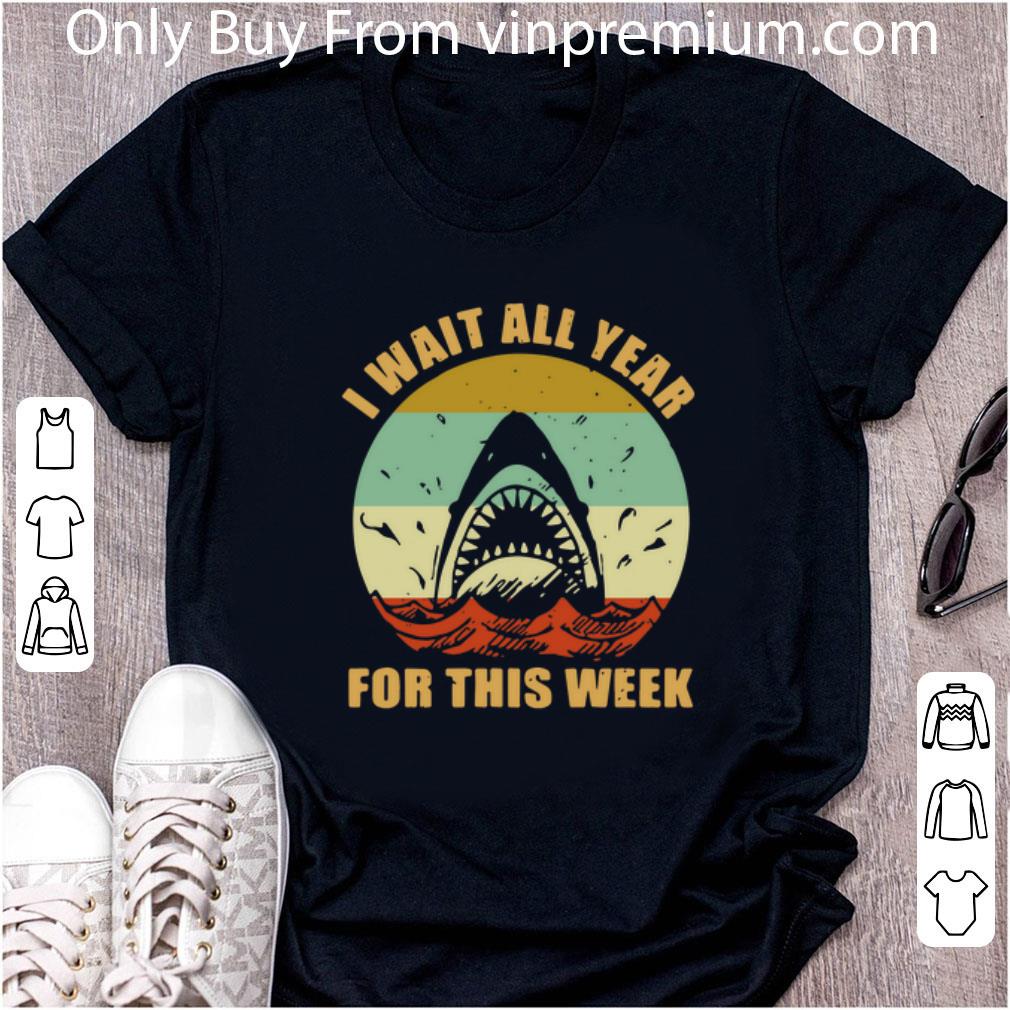 Awesome Jaws I Wait All Year For This Week Vintage shirt