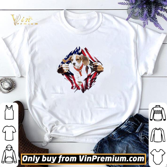 Beagle On The Flag Independence Day shirt sweater