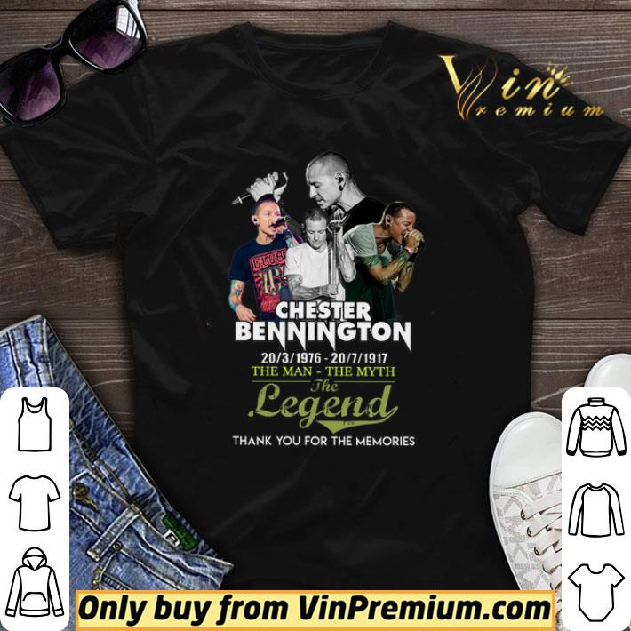 Chester Bennington 20-3-1976 20-7-1917 The Man The Myth The Legend Thank You shirt sweater
