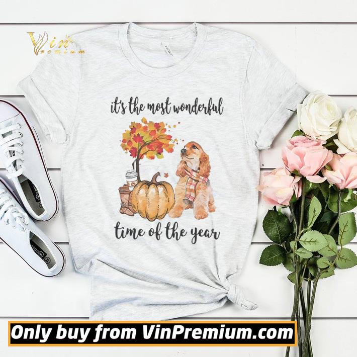 ca99d151 fall pumpkin it s the most wonderful time of the year cocker spaniel shirt sweater 4 - Fall Pumpkin It’s The Most Wonderful Time Of The Year Cocker Spaniel shirt sweater