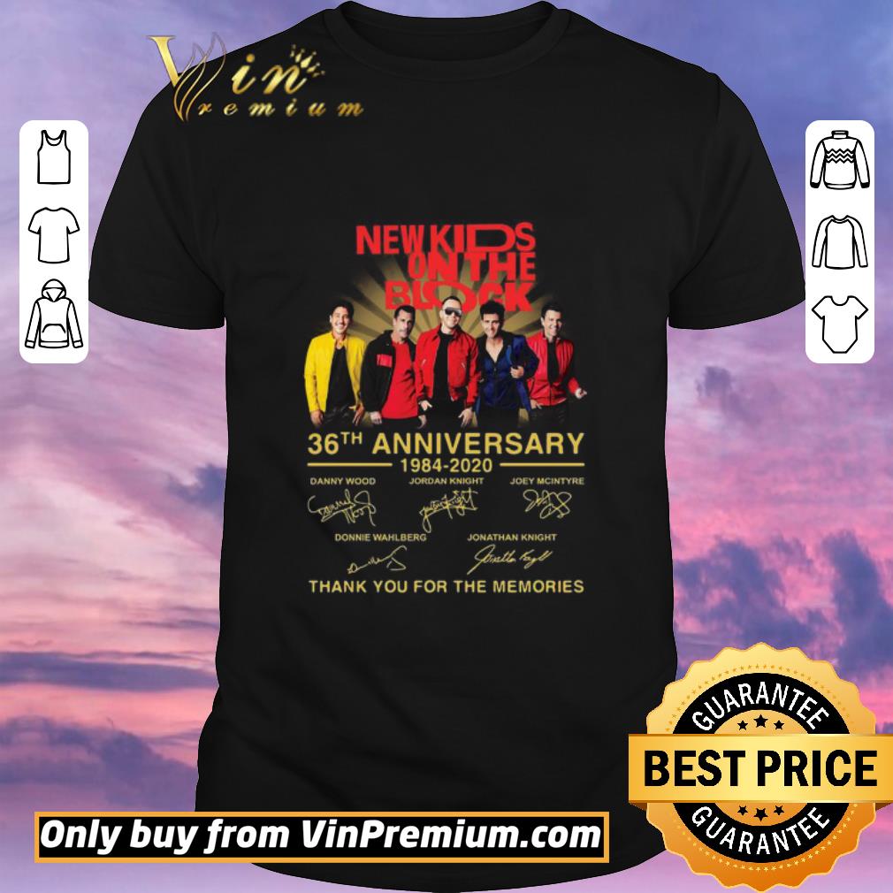Pretty New Kids On The Block 36th Anniversary 1984-2020 Thank You For The Memories Signature shirt sweater