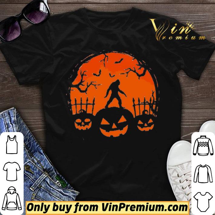 Halloween Night Pumpkins Bigfoot shirt sweater
