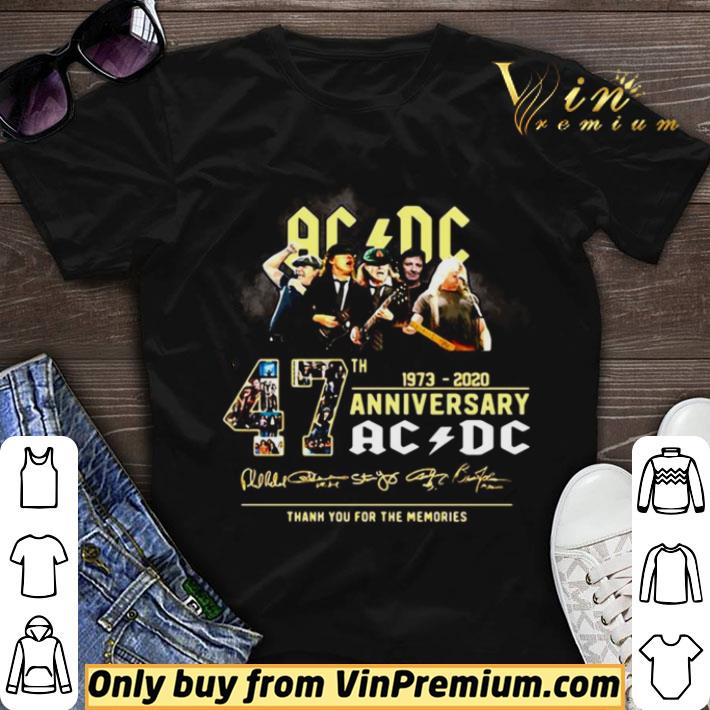 AC DC 47th 1973 2020 anniversary thank you for the memories shirt sweater