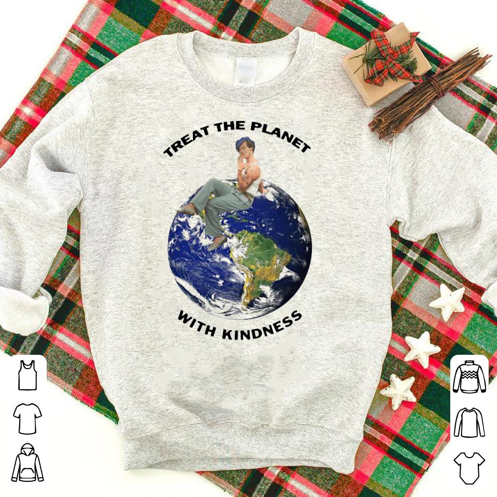 Awesome Harry Styles Treat The Planet With Kindness Shirt