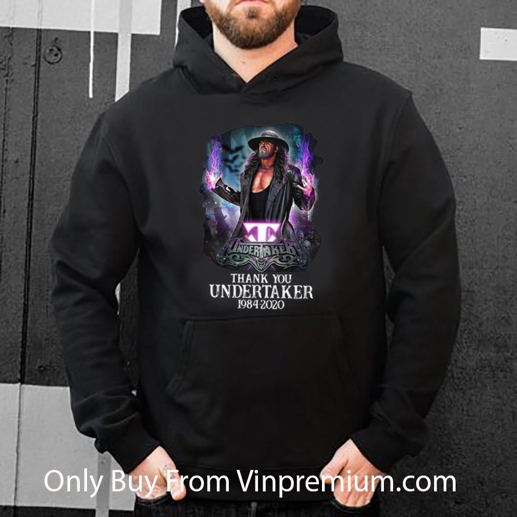 f0d91f3b original thank you undertaker 1984 2020 mark william calaway shirt 4 - Original Thank You Undertaker 1984-2020 Mark William Calaway shirt