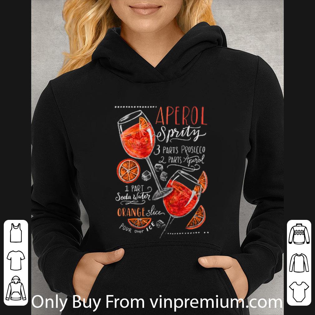 feb20663 official aperol spritz 3 parts prosecco 2 parts aperol 1 part soda water shirt 4 - Official Aperol Spritz 3 Parts Prosecco 2 Parts Aperol 1 Part Soda Water shirt