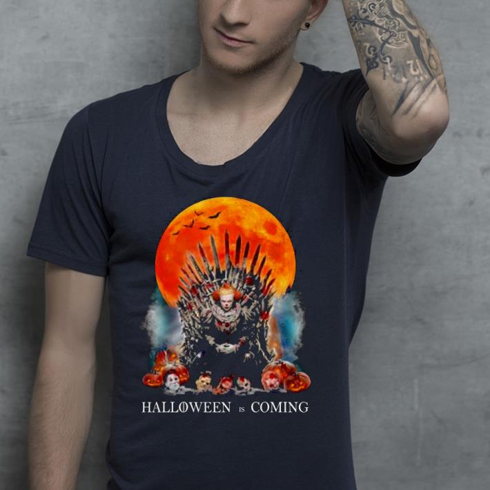 191c3b30 pennywise halloween is comong shirt 4 - Pennywise Halloween Is Comong Shirt