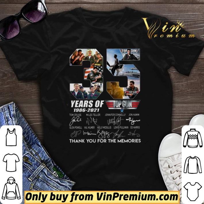 35 Years Of Top Gun 1986 2021 Signature Thank You For The Memories shirt sweater