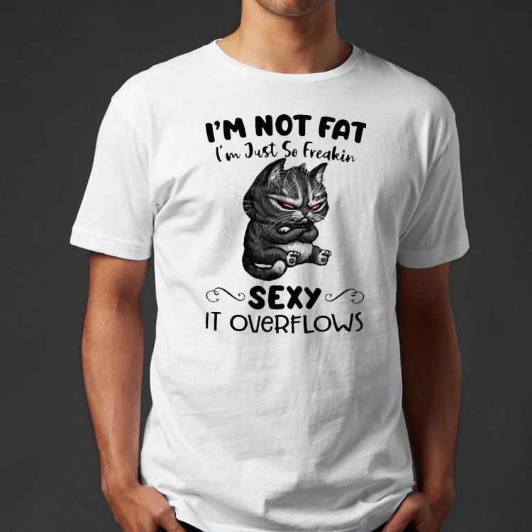 28151767 cat i m not fat i m just so freakin sexy it overflows shirt 4 - Cat I’m Not Fat I’m Just So Freakin Sexy It Overflows Shirt
