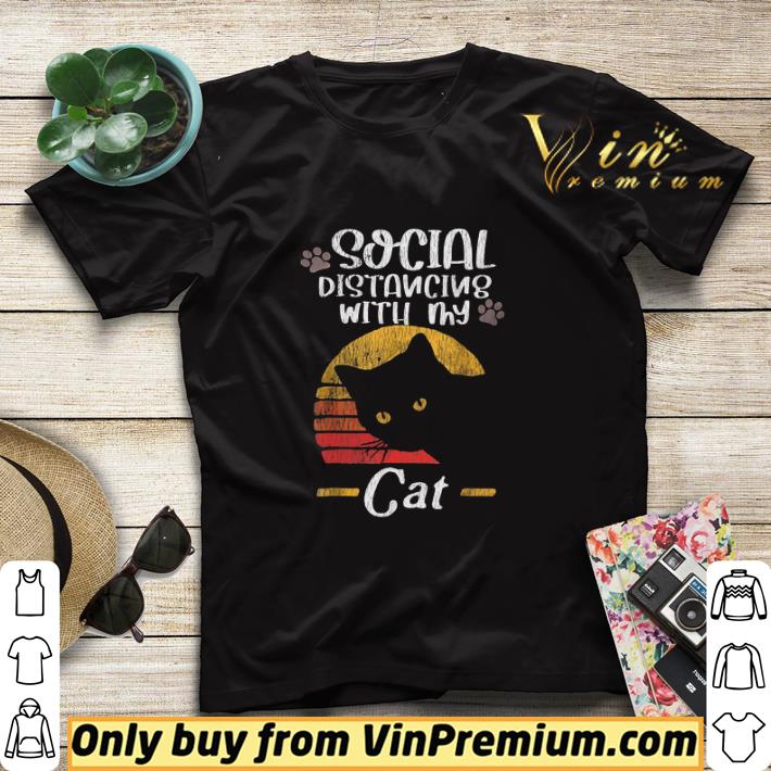 3cf866de black cat social distancing with my vintage shirt sweater 4 - Black Cat Social Distancing With My Vintage shirt sweater