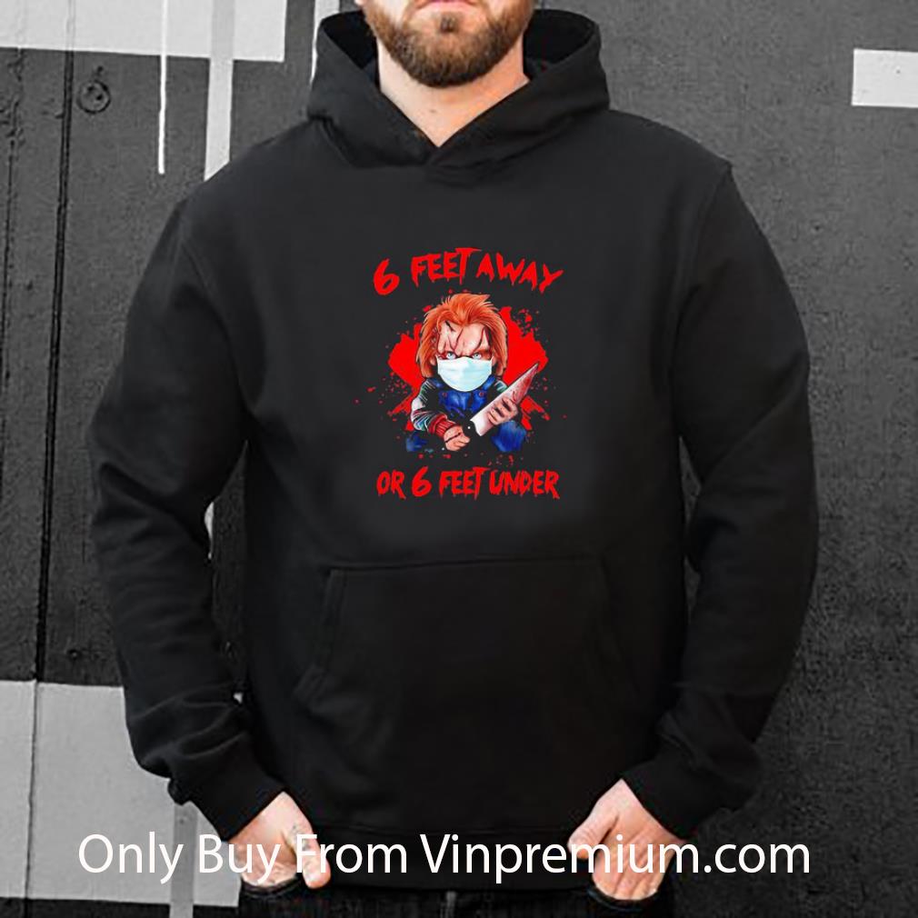 428045f8 official halloween michael myers 6 feet away or 6 feet under shirt 4 - Official Halloween Michael Myers 6 Feet Away Or 6 Feet Under shirt