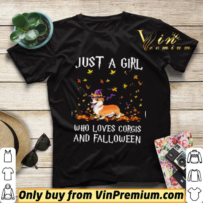 44bd02ad just a girl who loves corgis and falloween shirt sweater 4 - just a girl who loves corgis and Falloween shirt sweater