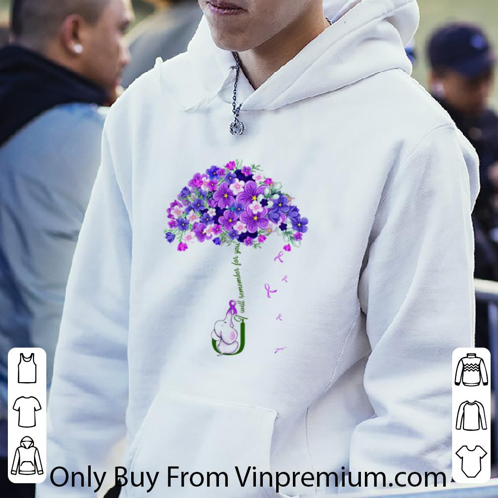 46109654 nice flowers elephant i will remember for you breast cancer shirt 4 - Nice Flowers Elephant I Will Remember For You Breast Cancer shirt