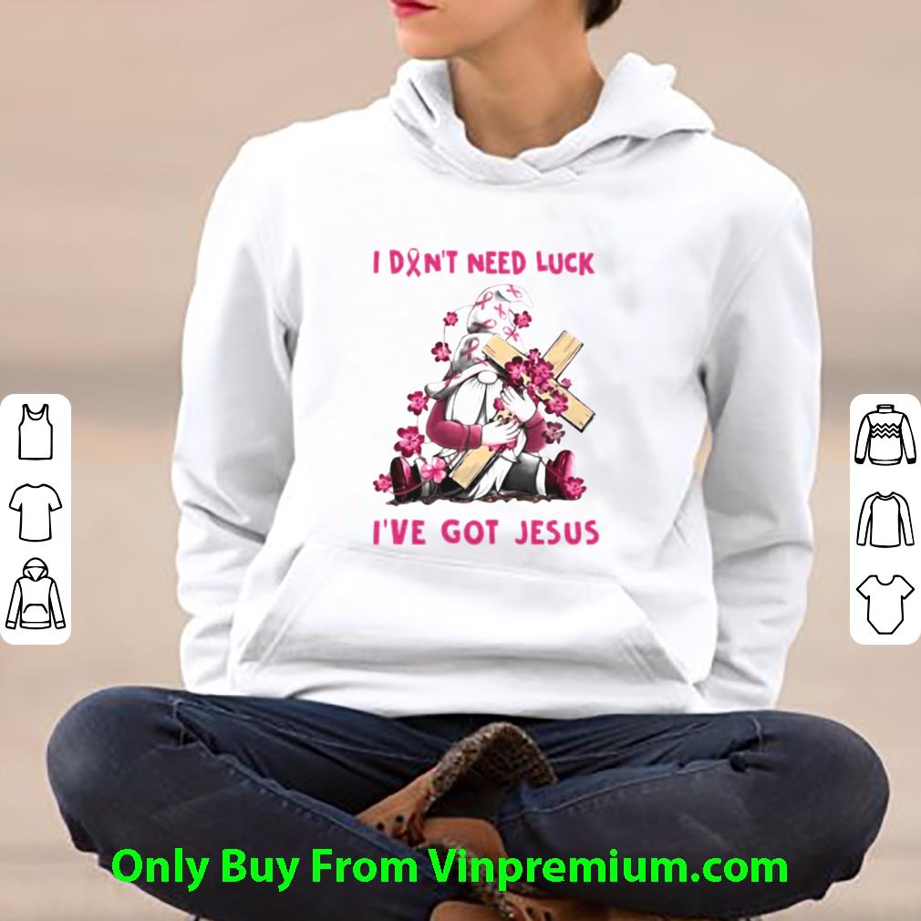 4fd43b5e official i don t need luck i ve got jesus breast cancer awareness shirt 4 - Official I Don’t Need Luck I’ve Got Jesus Breast Cancer Awareness shirt