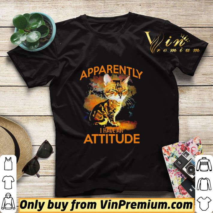 5aeeaddf cat apparently i have an attitude shirt sweater 4 - Cat Apparently I Have An Attitude shirt sweater