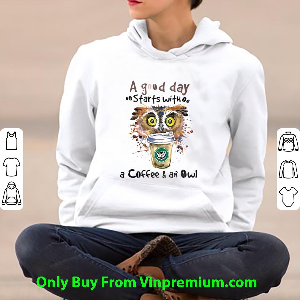 5f01cd9f great a good starts with a coffee and an owl shirt 4 - Great A Good Starts With A Coffee And An Owl shirt