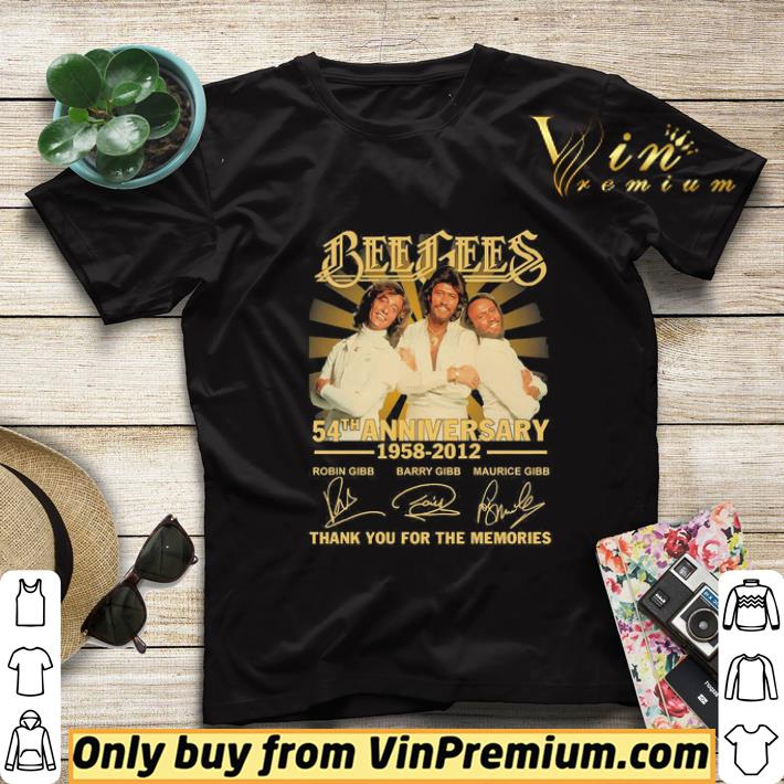 88fc8aa4 bee gees 54th anniversary 1958 2012 thank you for the memories signatures shirt sweater 4 - Bee Gees 54th anniversary 1958 2012 thank You for the memories signatures shirt sweater