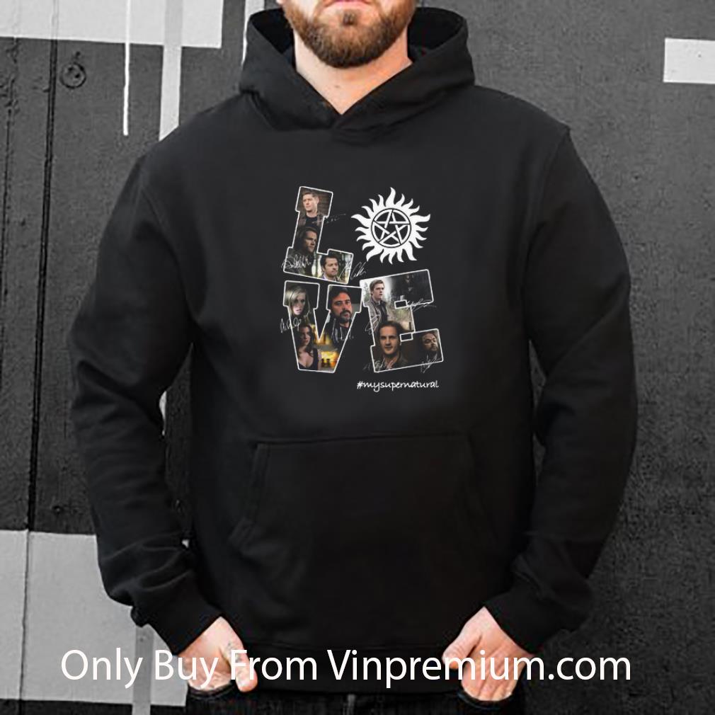 8b93db9a hot love my supernatural signatures shirt 4 - Hot Love My Supernatural Signatures shirt