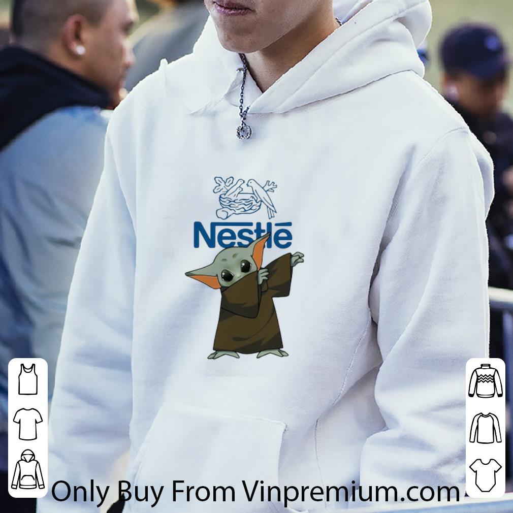 abef0cb6 premium dabbing baby yoda mask nestle logo coronavirus shirt 4 - Premium Dabbing Baby Yoda Mask Nestle Logo Coronavirus shirt