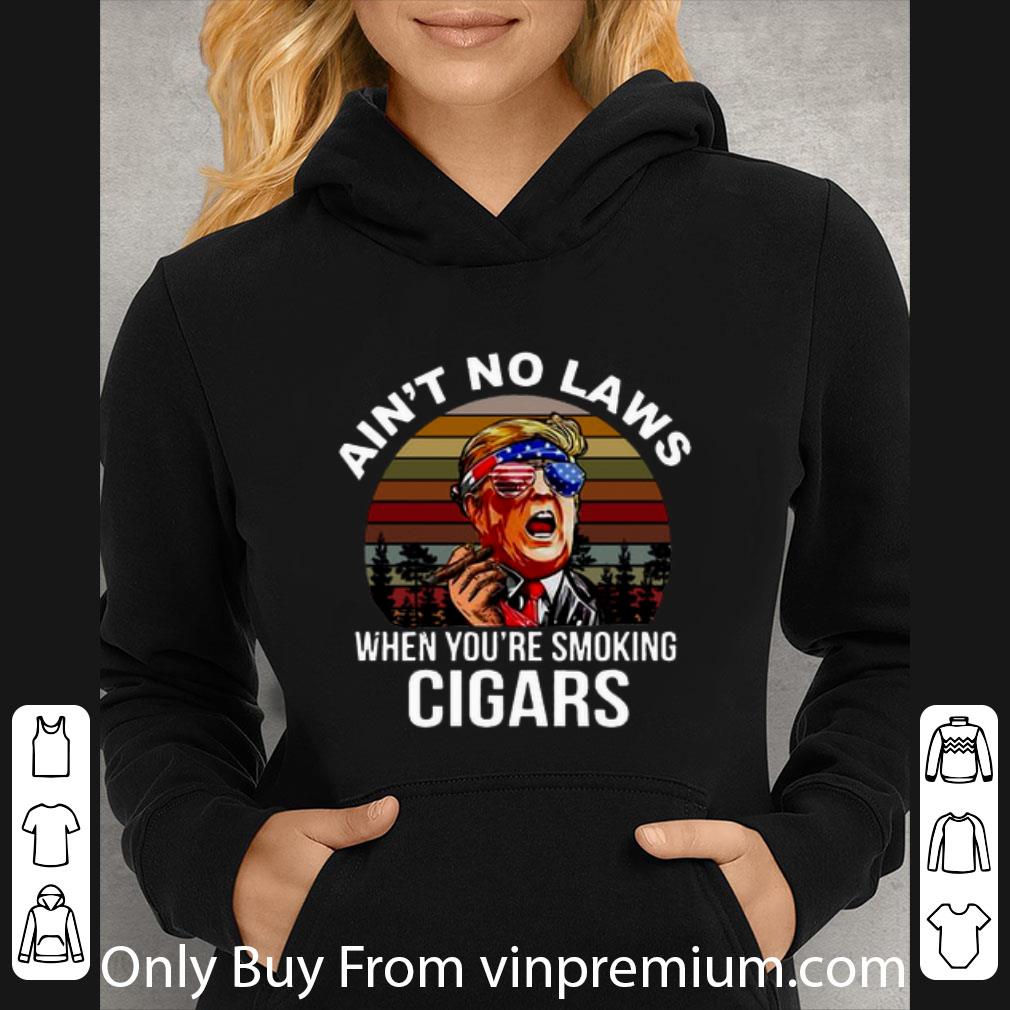 bfb427d7 nice donald trump ain t no laws when you re smoking cigars sunset shirt 4 - Nice Donald Trump Ain’t No Laws When You’re Smoking Cigars Sunset shirt
