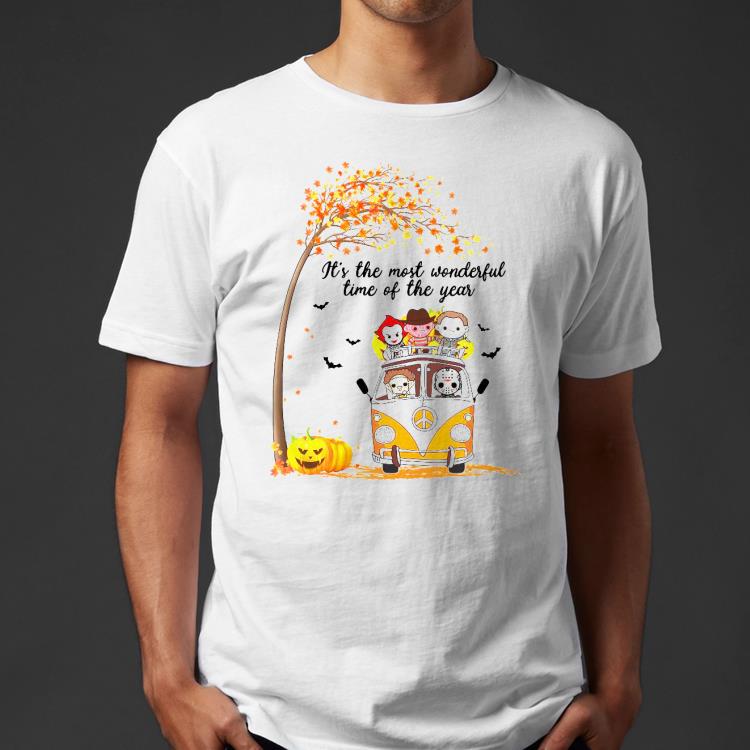 c524483f horror characters chibi it s the most wonderful time of the year halloween shirt 4 - Horror Characters Chibi It’s The Most Wonderful Time Of The Year Halloween Shirt
