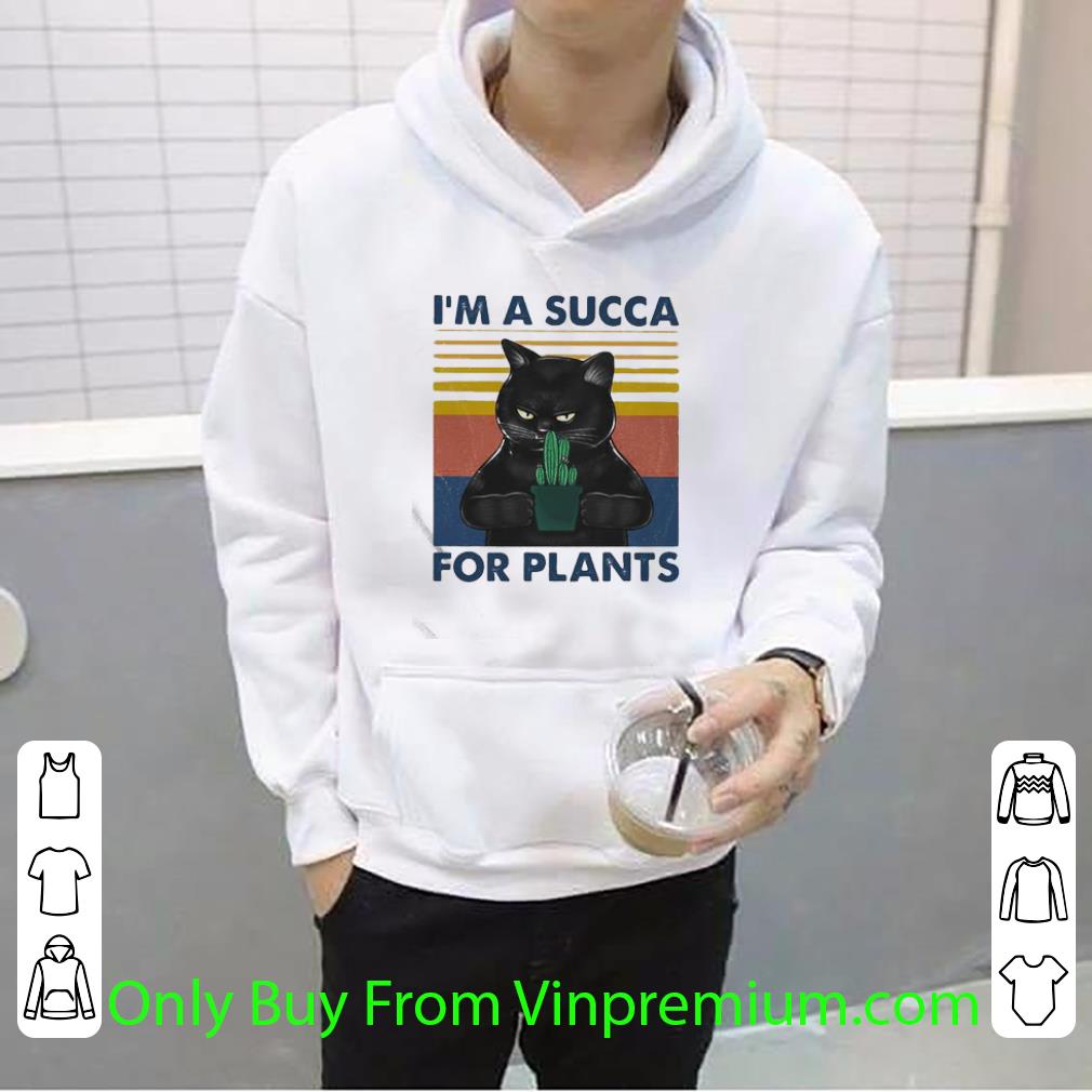 ceaaab25 official vintage black cat i m a succa for plants shirt 4 - Official Vintage Black Cat I’m A Succa For Plants shirt