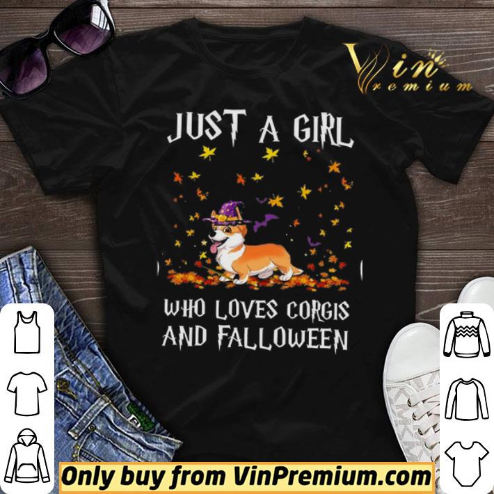 just a girl who loves corgis and Falloween shirt sweater