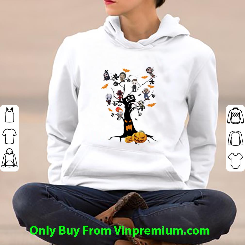 e3c7d5ac awesome pumpkins horror characters halloween trees shirt 4 - Awesome Pumpkins Horror Characters Halloween Trees shirt