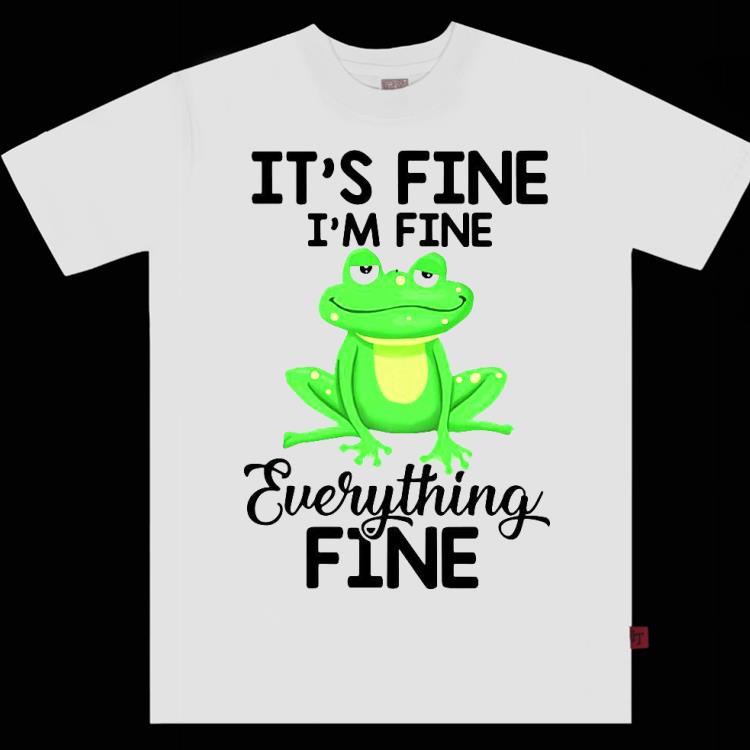 03fce91a nice frog it s fine i m fine everything fine shirt 4 - Nice Frog It’s Fine I’m Fine Everything Fine Shirt