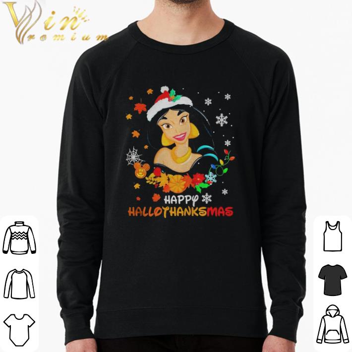 1587b9a5 official jasmine happy hallothanksmas shirt sweater 4 - Official Jasmine Happy Hallothanksmas shirt sweater